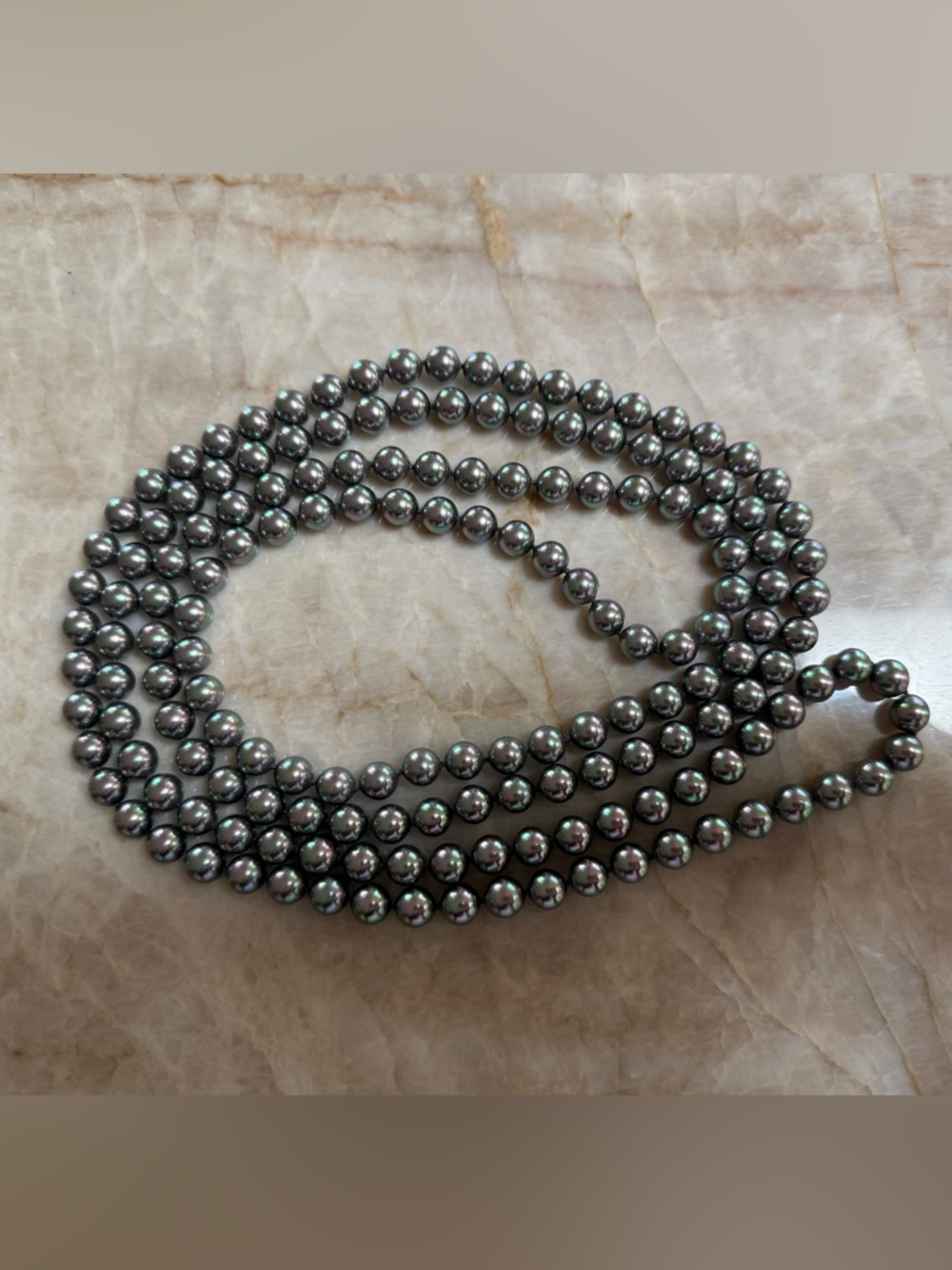 Majorica Continuous Tahitian Style Pearl Necklace